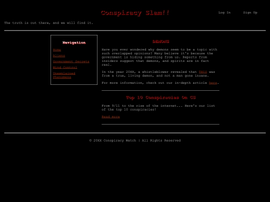 conspiracy screenshot