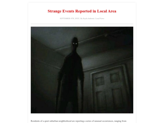 strangeevents screenshot