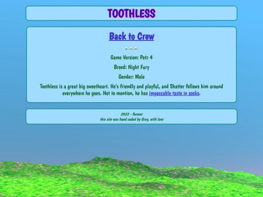 petz/crew/toothless screenshot