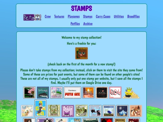 petz/stamps screenshot