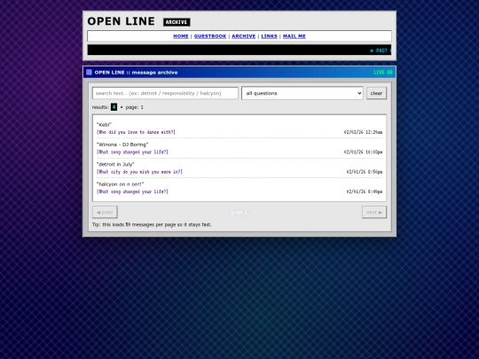 archive screenshot