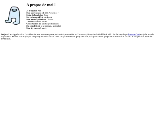 Aboutmefr screenshot
