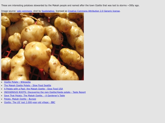 makah_ozette_potato screenshot