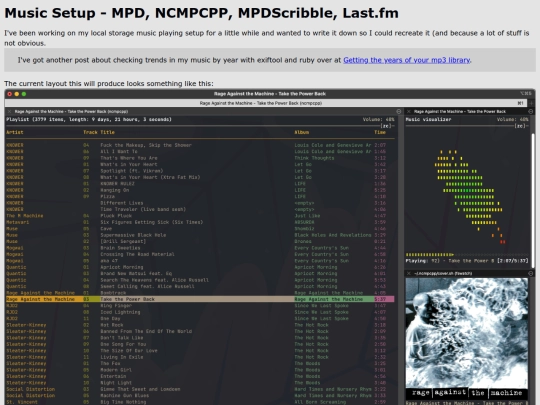 music-setup screenshot