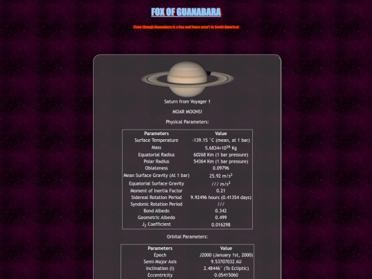 space/saturn screenshot