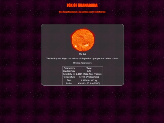 space/sun screenshot