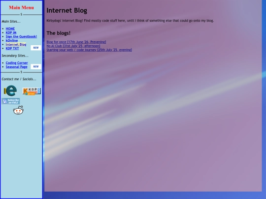 blog screenshot