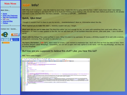 info screenshot