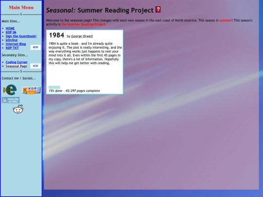 seasonal screenshot