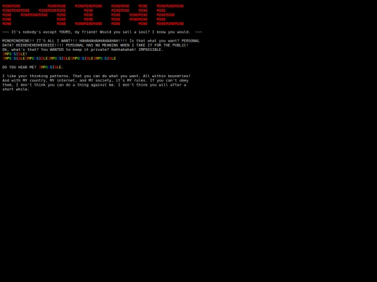 txt/MINE screenshot