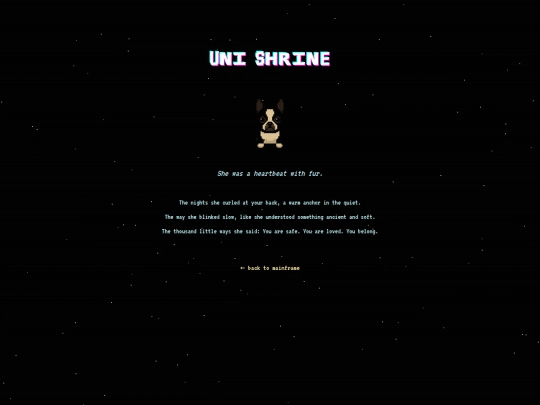 uni screenshot