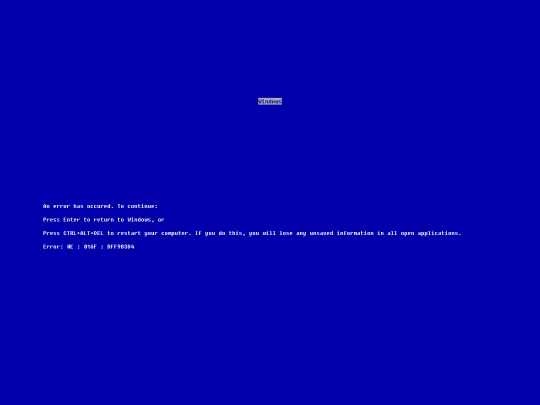 bsod_old screenshot