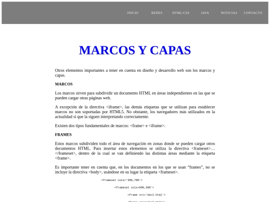 WEB/frameset-html screenshot