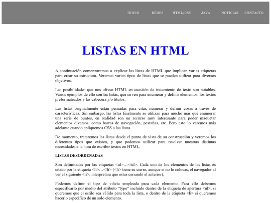 WEB/listas-html screenshot