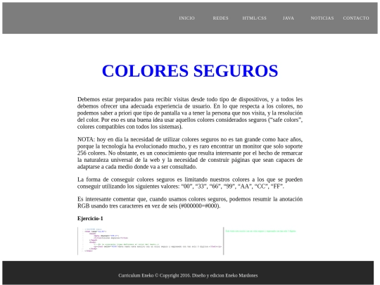 WEB/safecolors-html screenshot