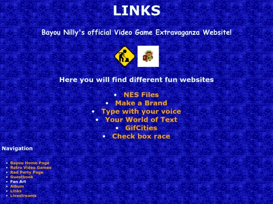 links screenshot