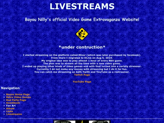livestreams screenshot