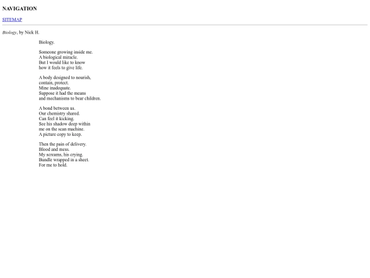 poems/biology screenshot