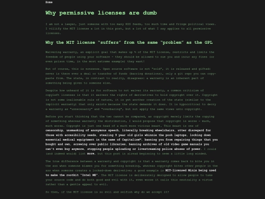 blog/licensing screenshot