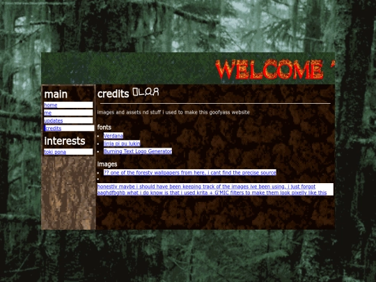 html/credits screenshot