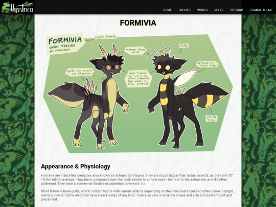 species/formivia screenshot