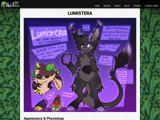 species/lumistera screenshot