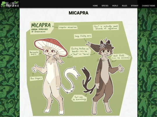 species/micapra screenshot