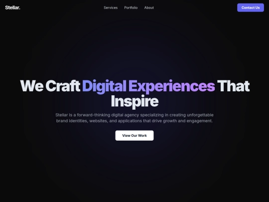 fictionalwebsites/Stellar screenshot
