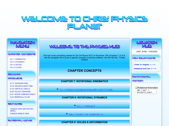 PHYSICS3 screenshot