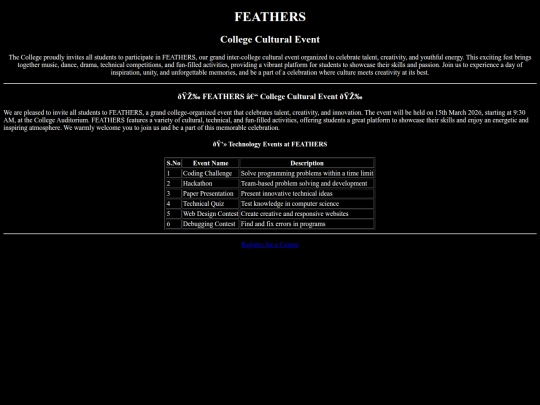 Register/Home screenshot