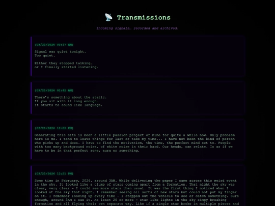 transmissions screenshot