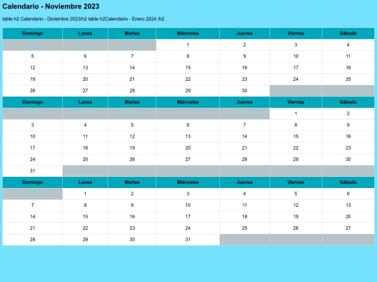 calendario screenshot