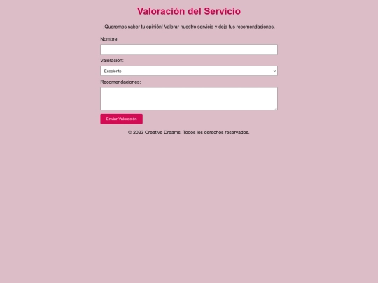 valoracion screenshot