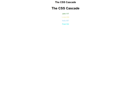 Class Assignments/Assignment_4/Tutorial 11/QK_CSSCascade screenshot