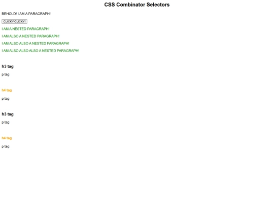 Class Assignments/Assignment_4/Tutorial 7/QK_CSSCombinatorSelectors screenshot