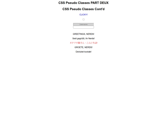 Class Assignments/Assignment_4/Tutorial 9/QK_CSSPseudoClassesPt2 screenshot