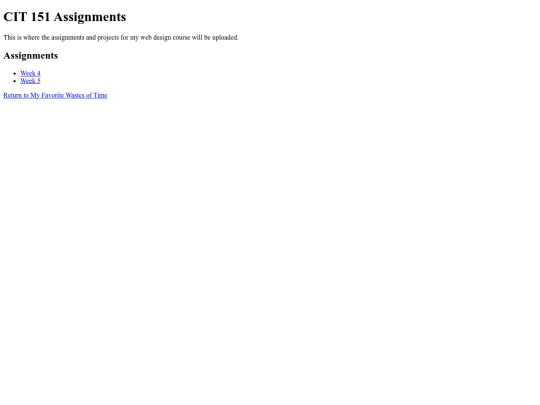 Class Assignments screenshot