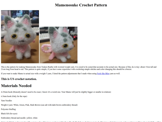 museum/crochet/Mamenosuke screenshot