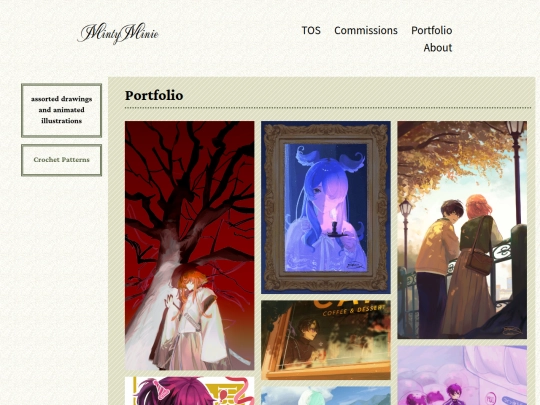 museum/portfolio screenshot