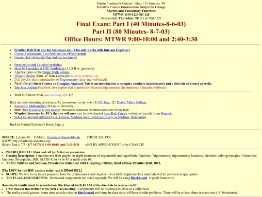 Courses/m115su03 screenshot