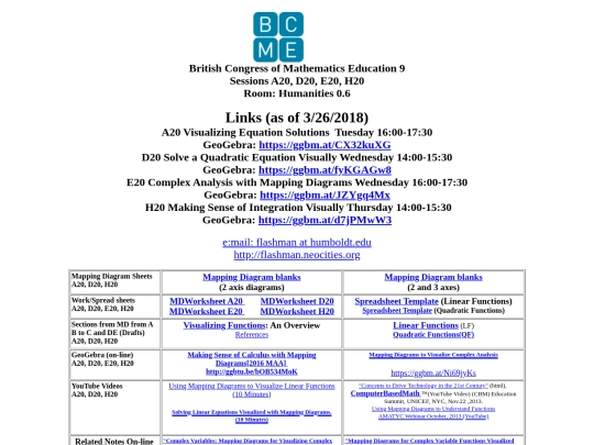 Presentations/BCME/BCME.LINKS screenshot