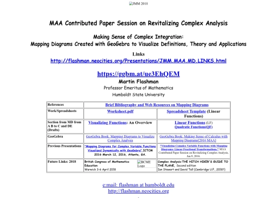 Presentations/JMM.MAA.MD.LINKS screenshot