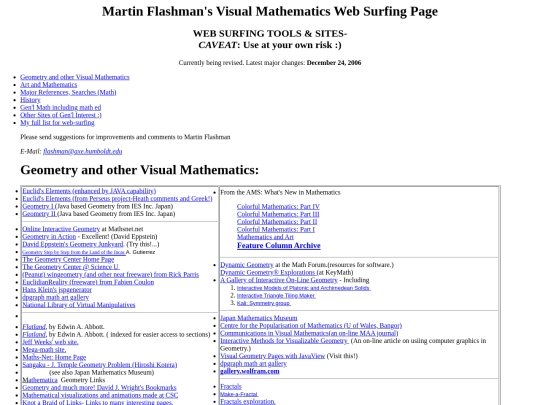 Surfing/vmathsites screenshot