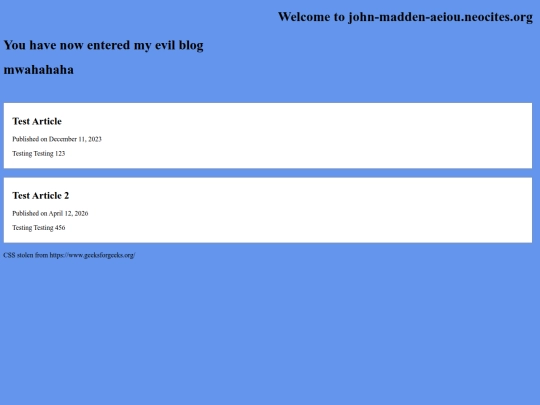 blog screenshot