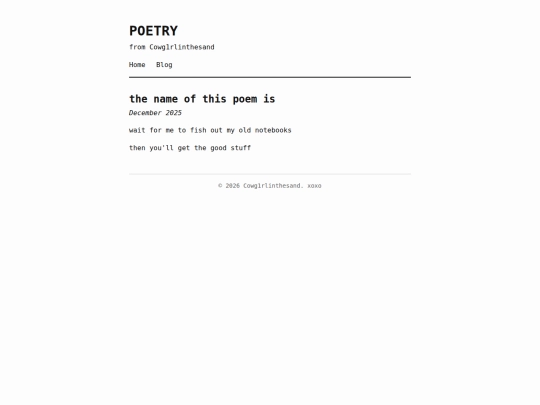 poetry screenshot