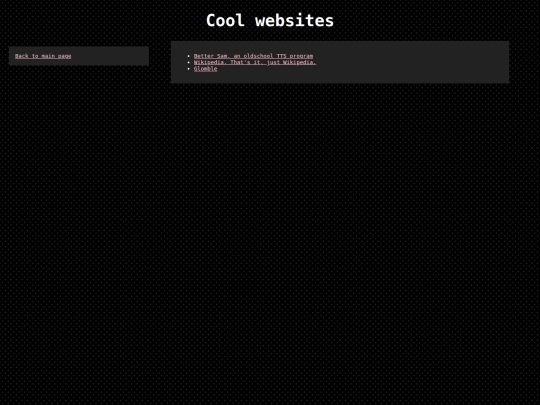 links screenshot