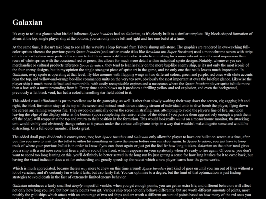 galaxian screenshot
