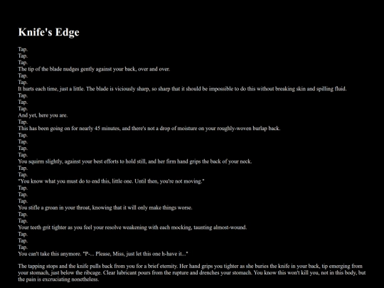knifesedge screenshot