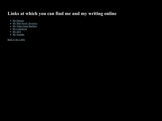 links screenshot