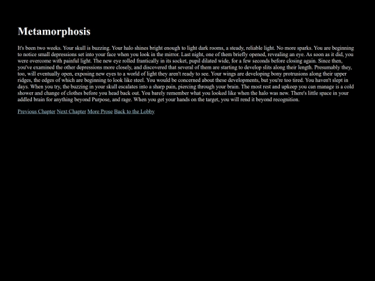 metamorphosis screenshot